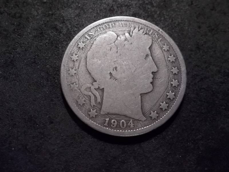 1904  Barber Half Dollar