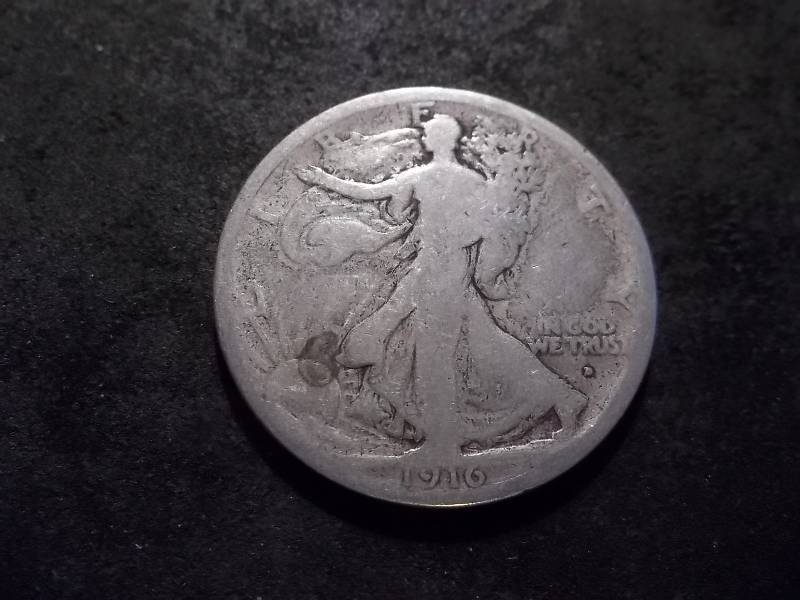 1916 D Walker Half Dollar (Obverse Mint Mark)