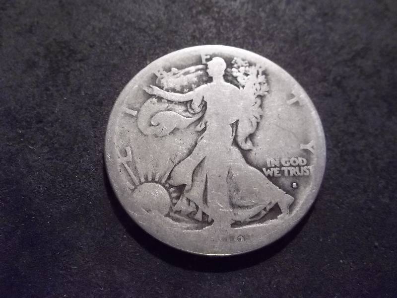 1916 S Walker Half Dollar (Obverse Mint Mark)