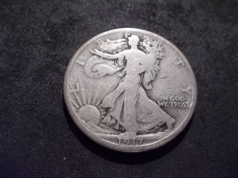 1917 D Walker Half Dollar