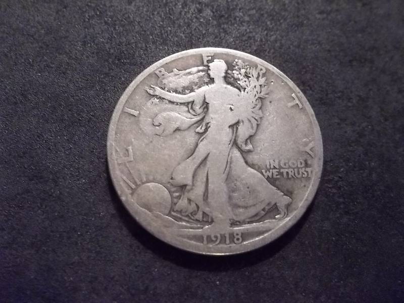1918 D  Walker Half Dollar