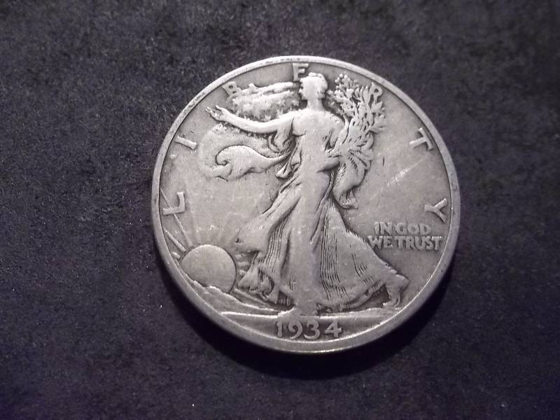 1934 S Walker Half Dollar