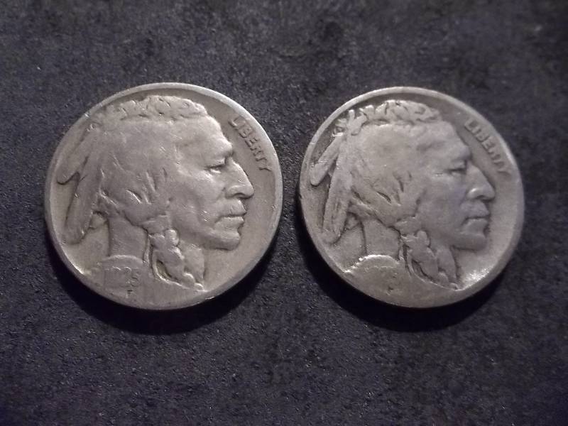 1925, S Buffalo Nickels