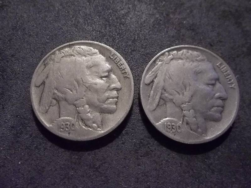 1930, S Buffalo Nickels
