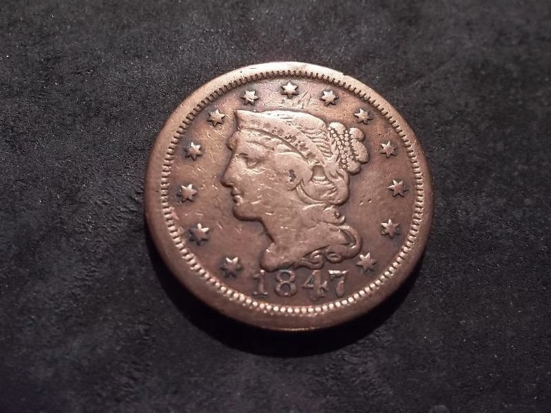 1847 Large Cent