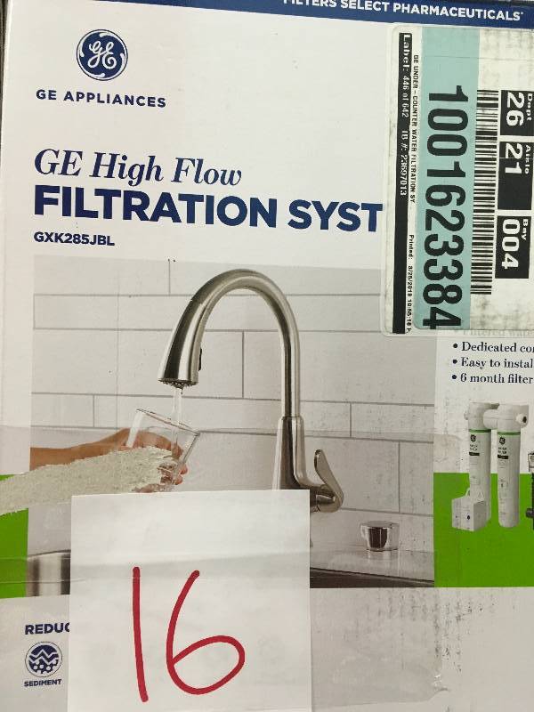 GE Filtration System high flow GXK285JBL Not Used