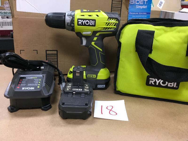 RYOBI 18-Volt ONE Brushless 12 in. DrillDriver Kit Not Used
