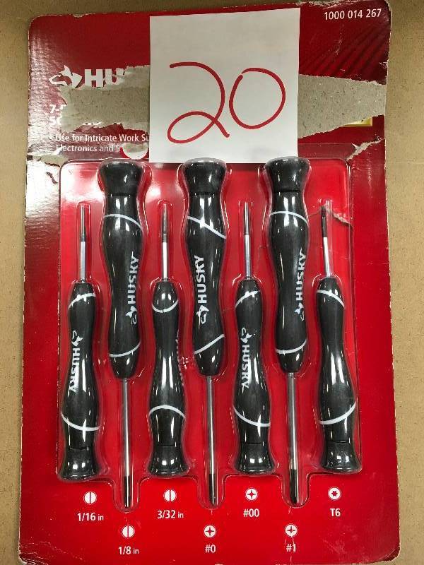 HUSKY 7 Piece Precision Screwdriver Set Not Used