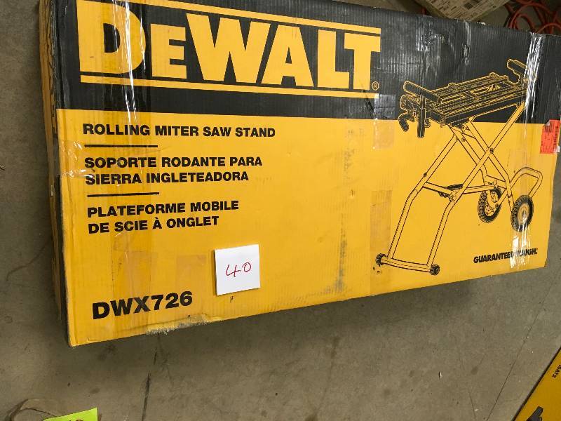 DeWalt Rolling Miter Saw Stand Not Used