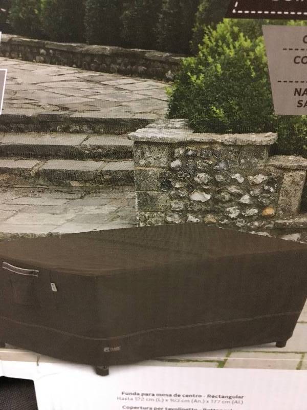 Classic Accesories Madrona Rainproof Patio Ottoman Coffee Table Cover Not Used