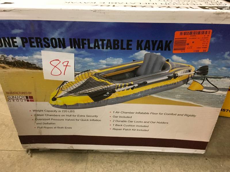 1-Person Inflatable Kayak Not Used