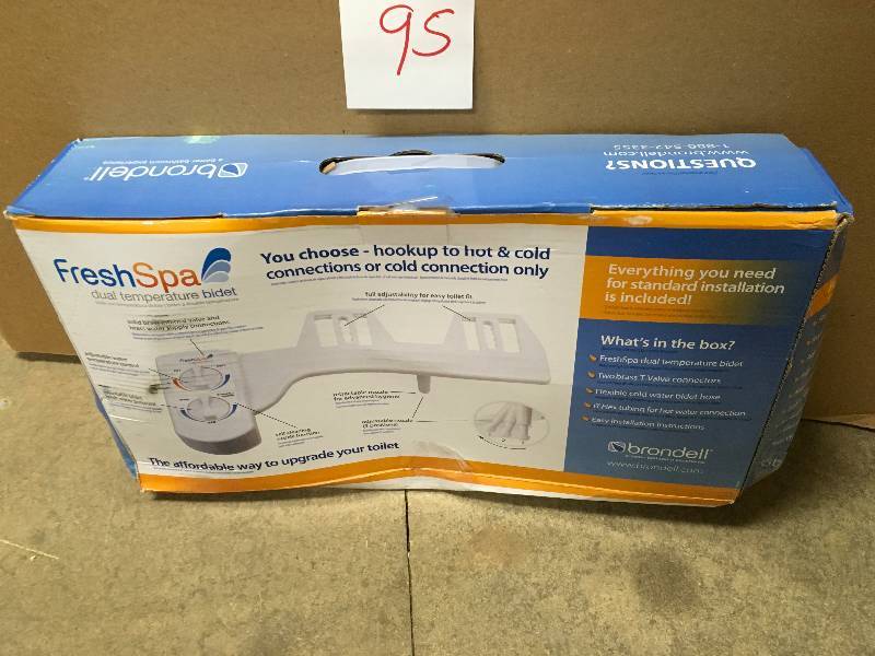 BRONDELL Dual Temperature Bidet Attachment in White Not Used