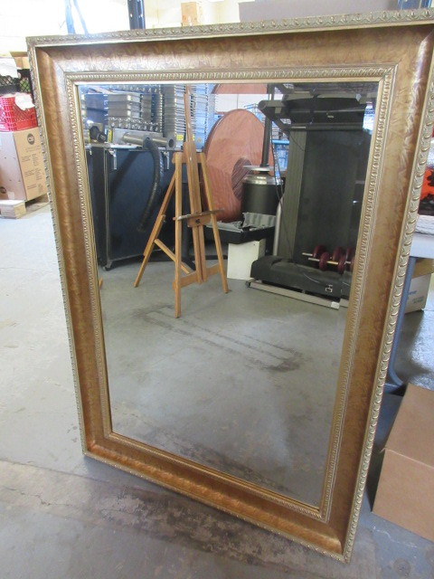 lot 168 image: LARGE FRAMED MIRROR
