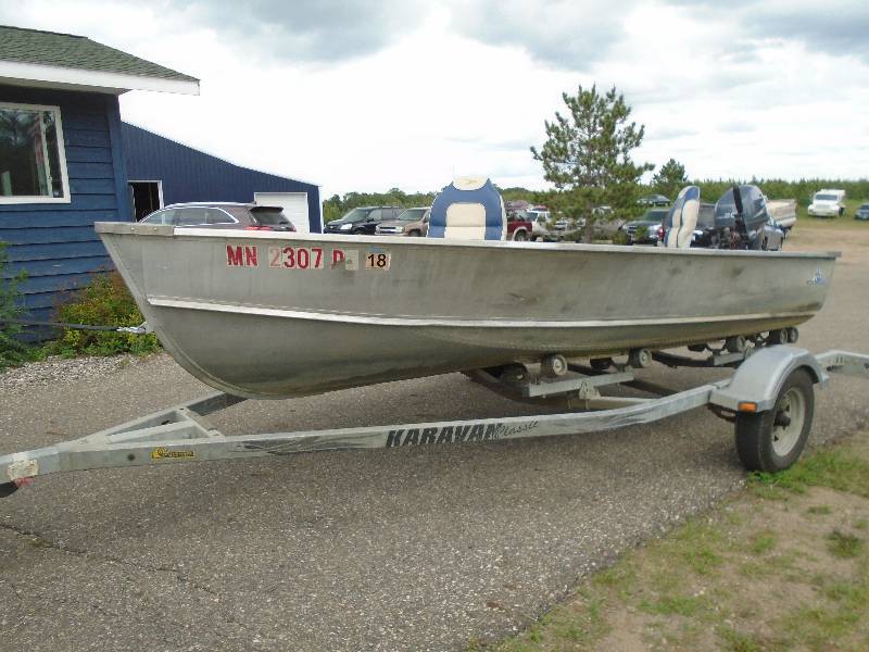 1977 Lund Deep Troller Boat and Motor