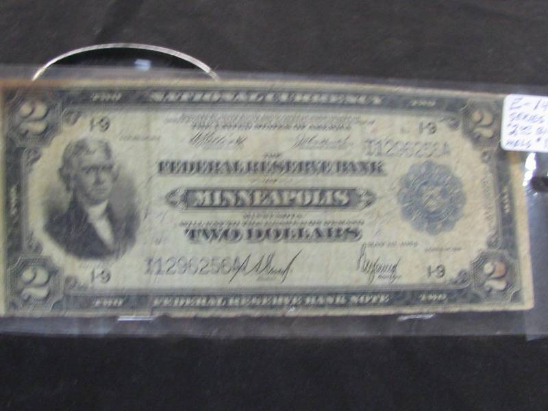lot 26 image: U.S. Two Dollar National Currency