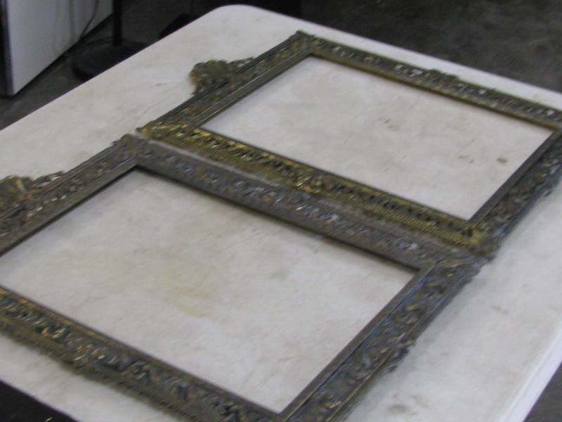 lot 51 image: Brass Picture Frames