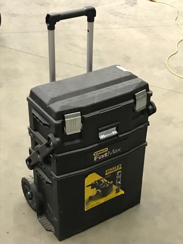 lot 50 image: Full Toolbox Stanley Fat Max Rolli...