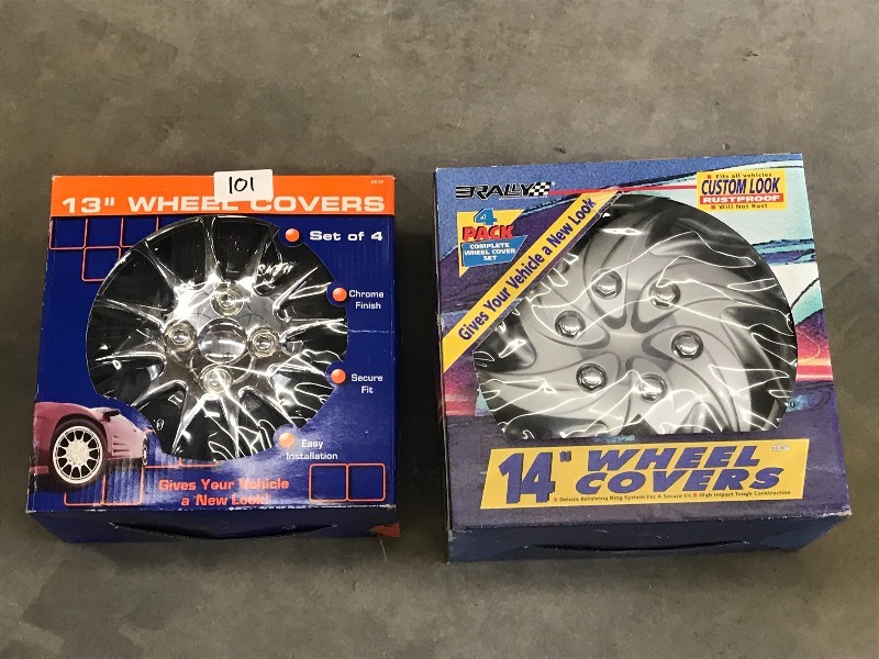 lot 101 image: (2) Sets Of New Wheel Covers 13 &...