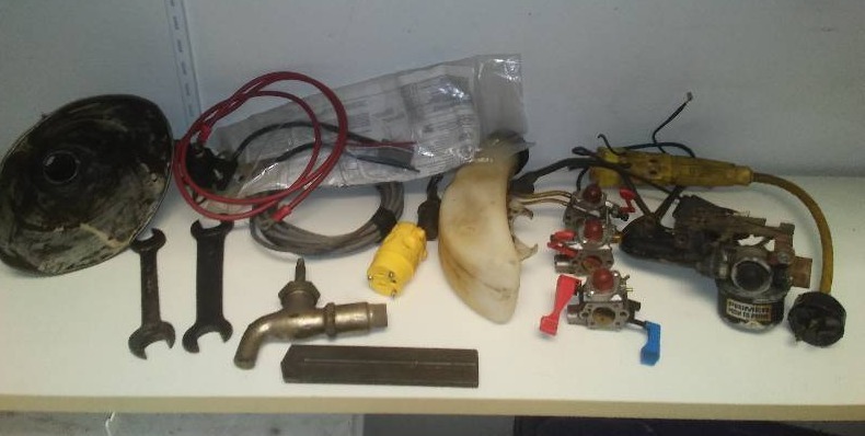 lot 82 image: Vintage hardware, small engine parts and more