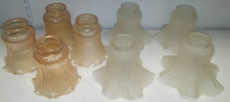 lot 99 image: 8 globes for up or down lighting