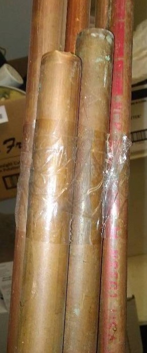 lot 130 image: Copper pipe various lengths, some new