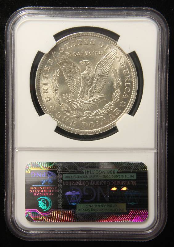 1921 MORGAN SILVER DOLLAR MS62 NGC