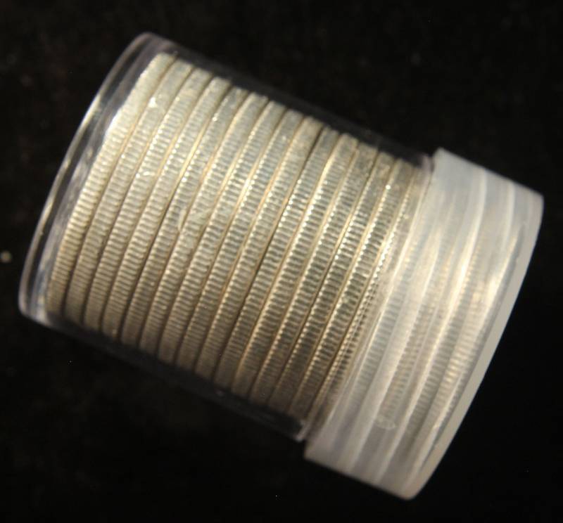 BU-UNC ROLL OF (20) 1964 KENNEDY HALF DOLLARS