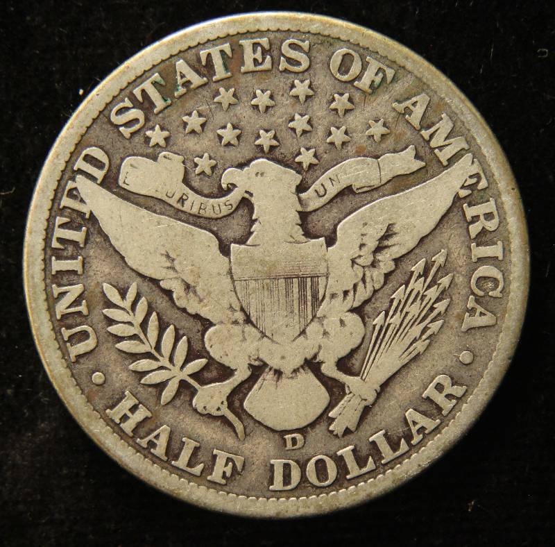 1915-D BARBER HALF DOLLAR