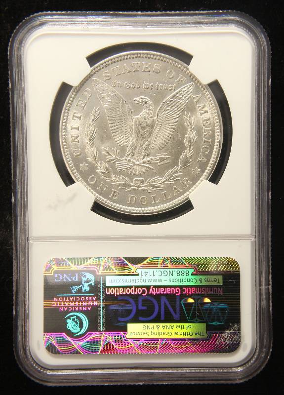 1921 MORGAN SILVER DOLLAR MS62 NGC
