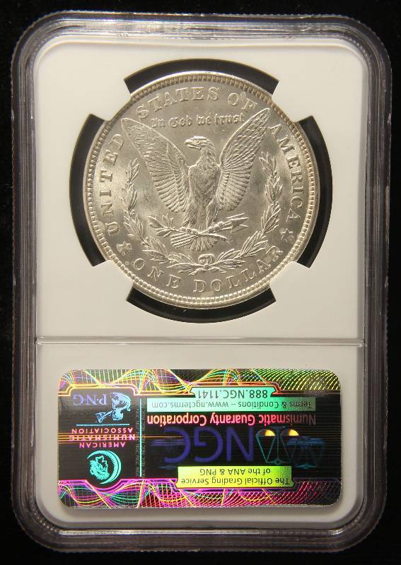 1921 MORGAN SILVER DOLLAR MS62 NGC