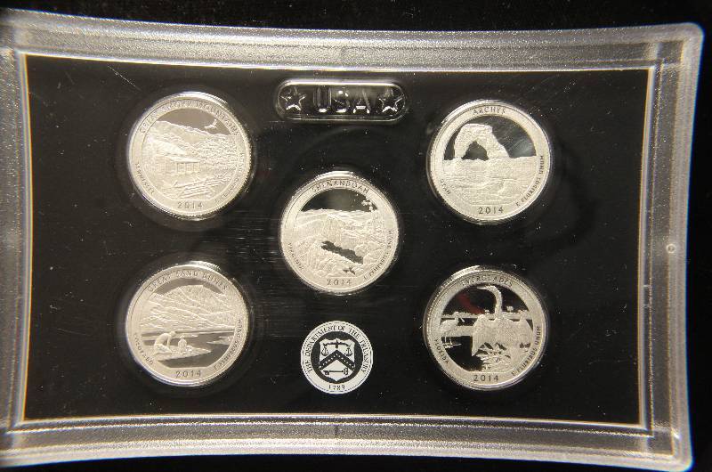 SILVER 2014 US PROOF QUARTER SET