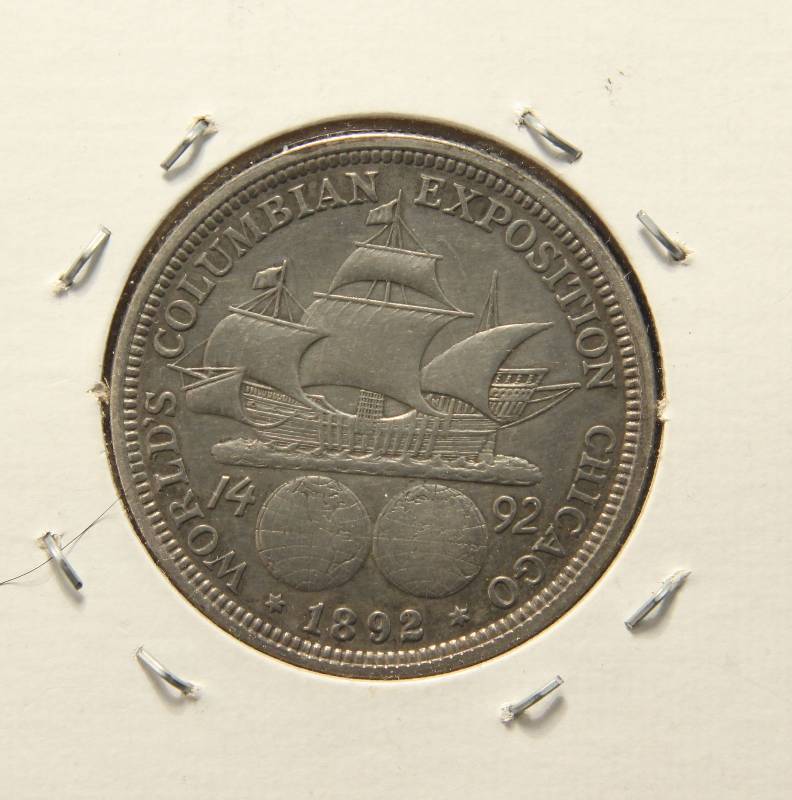 1892 US COLUMBIAN EXPO CHICAGO WORLDS FAIR SILVER COMMEMORATIVE