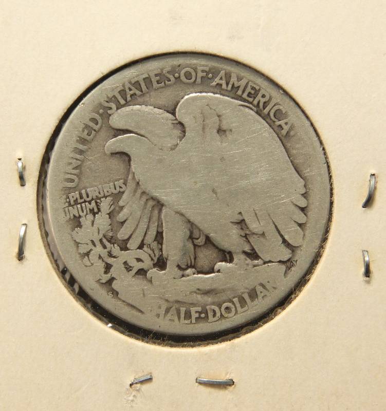 1917-S REVERSE MINT MARK WALKING LIBERTY HALF DOLLAR