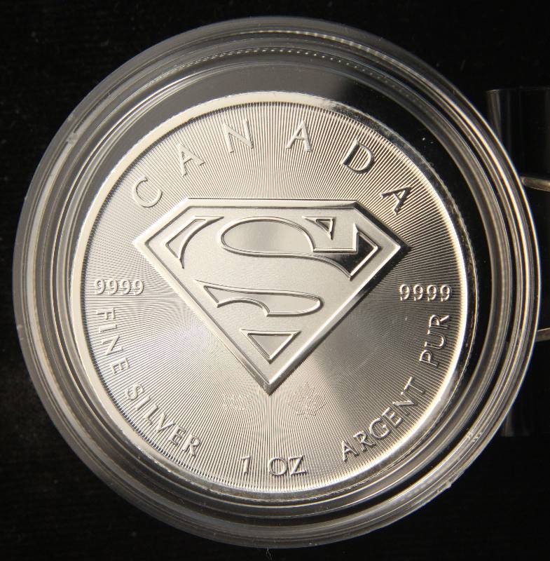 2016 CANADA SUPERMAN 1 TROY OZ. .9999 FINE SILVER IN AIRTITE