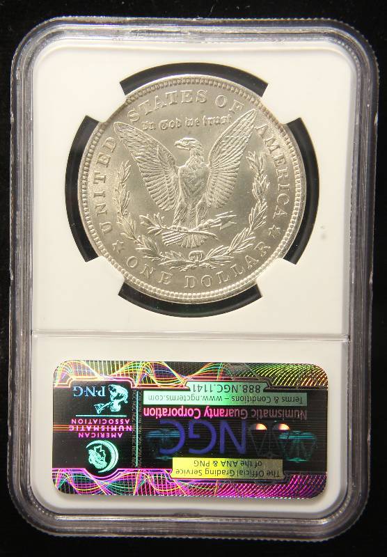 1921 MORGAN SILVER DOLLAR MS62 NGC