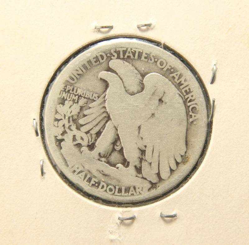 1917-S REVERSE MINT MARK WALKING LIBERTY HALF DOLLAR