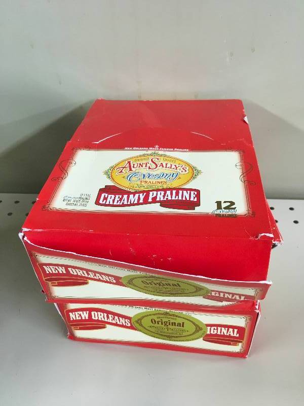 lot 15 image: TWO (2) AUNT SALLYS ORIG PRALINE, RETAIL $14.99 EACH