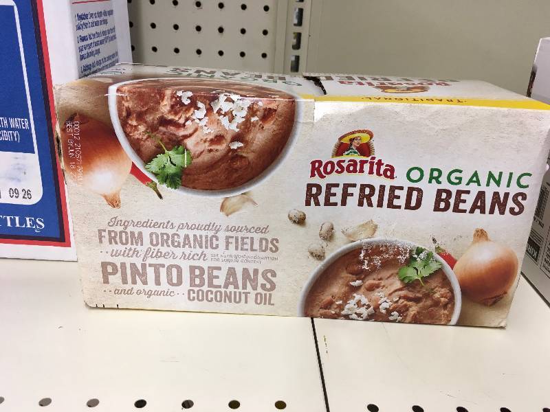 lot 45 image: ROSARITA ORG REFRIED BEANS, RETAIL $8.99