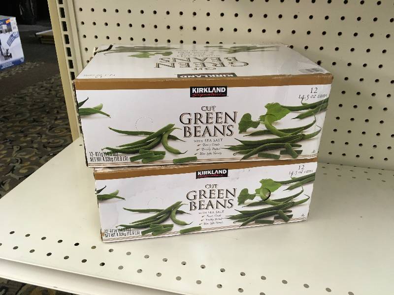 lot 50 image: TWO (2) KS GREEN BEANS 1214.5OZ, RETAIL $5.89 EACH
