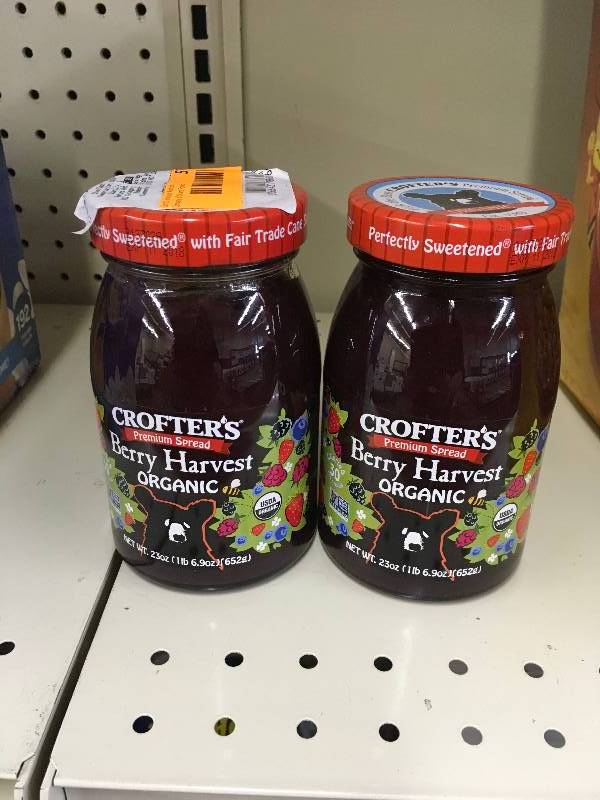 lot 57 image: Crofters Organic Berry Spread, Retail $15.78