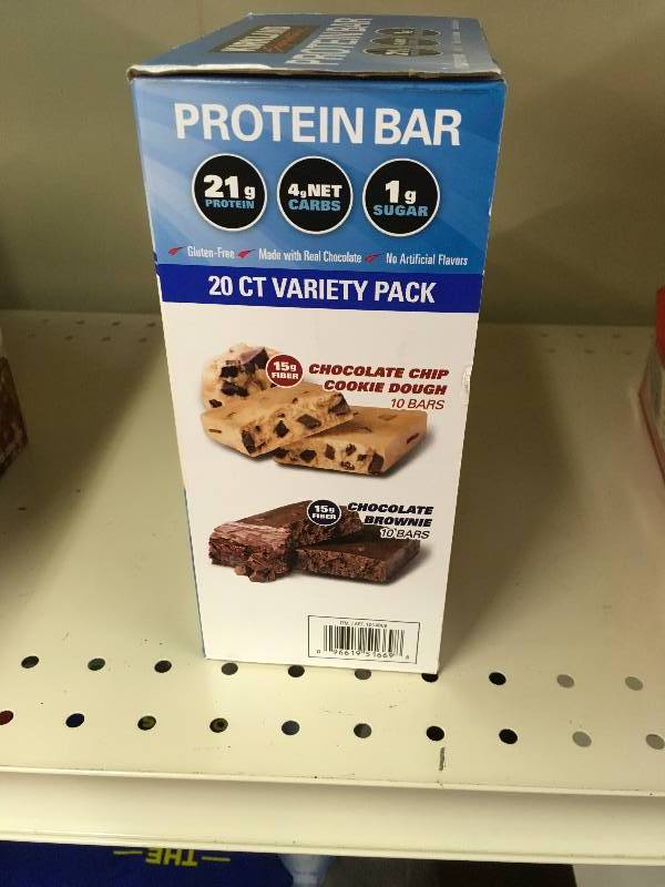 lot 61 image: Kirkland Signature Protein Bars, Retail $17.99