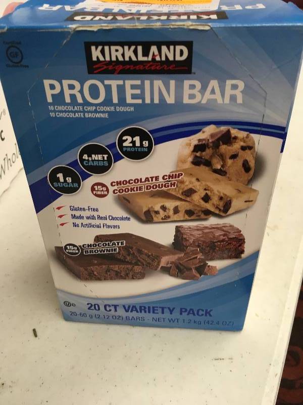 lot 69 image: Kirkland Signature Protein Bars, Retail $17.99