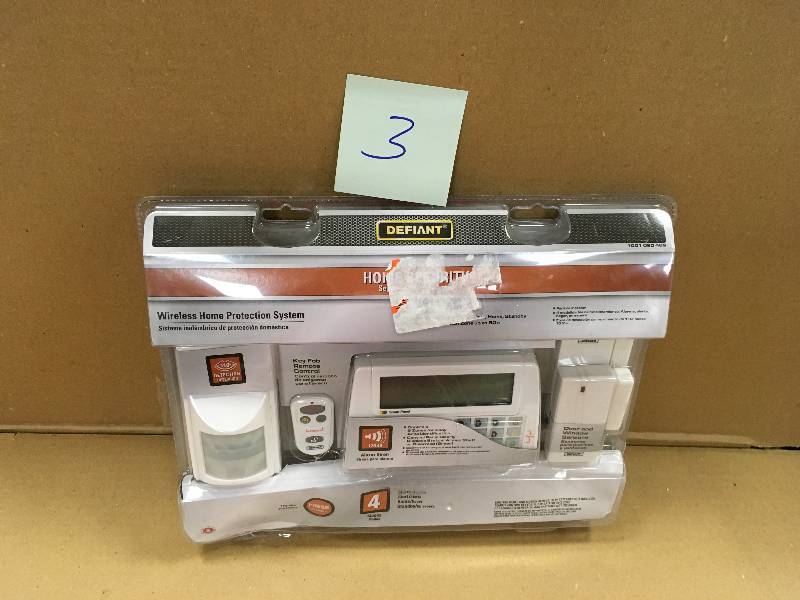 Defiant Home Security Wireless Protection System THD 1000 Model Alarms