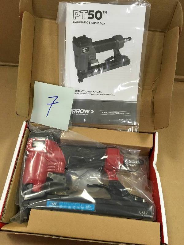 Arrow Fastener Arrow PT50 Pneumatic Staple Gun Like new in good condition.