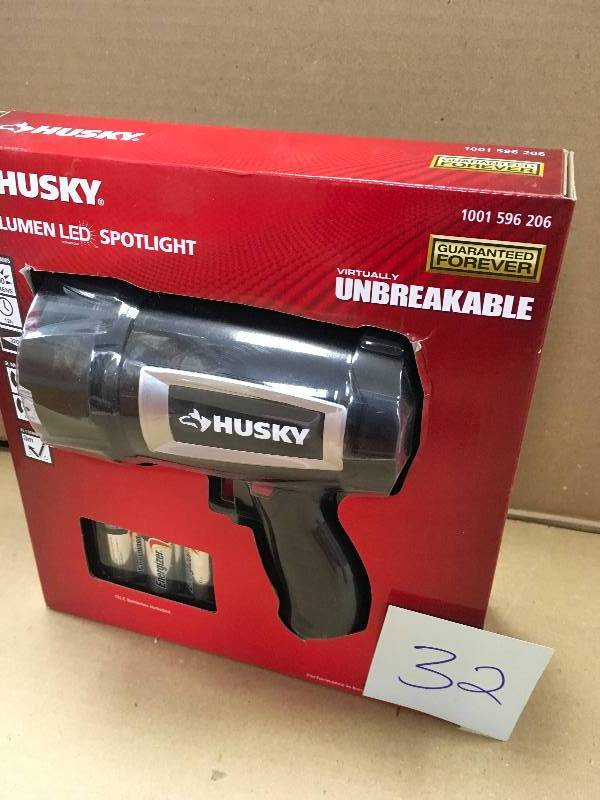 Husky 500 Lumen LED Compact Unbreakable Spotlight New