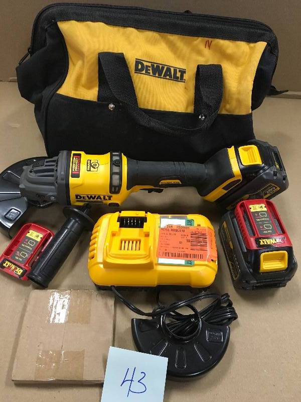 Dewalt Flexvolt Brushless 60V Grinder kit with kickback brake