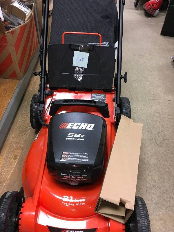 Echo 21 in. 58-Volt Brushless Lithium-Ion Cordless Battery Walk Behind Push Lawn Mower