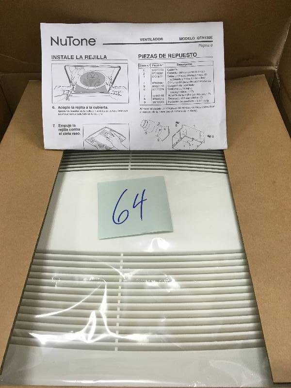 Nutone QT Series Quiet 130 CFM Ceiling Exhaust Bath Fan, ENERGY STAR Qualified