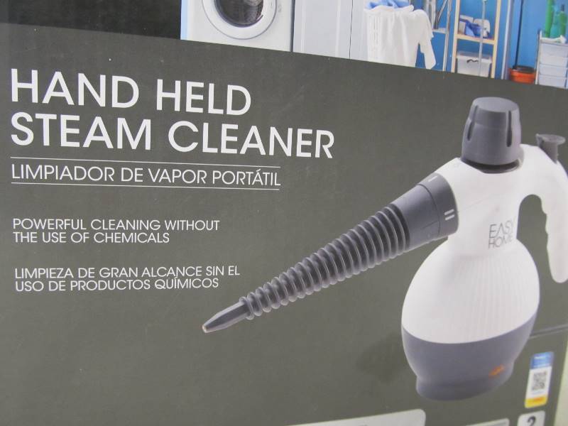 lot 68 image: NEW IN BOX Handheld Easy Home Steam Cleaner