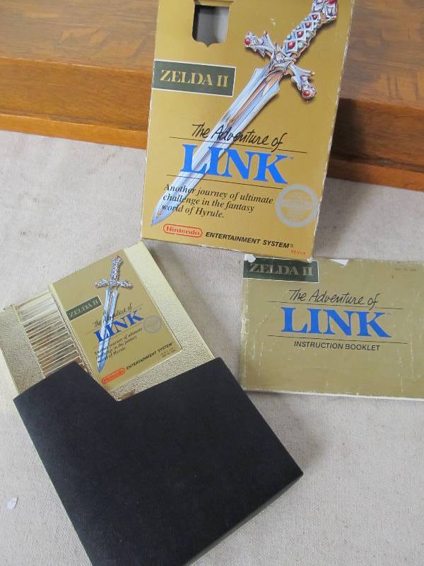 lot 54 image: Complete in Box Zelda II Adventures of Link Nintendo NES